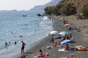 Plati Gialos beach is at a walking distance